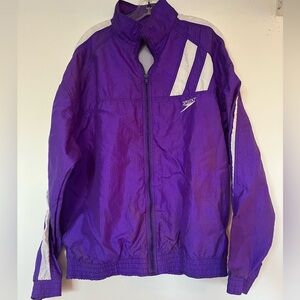 VTG 90s purple & white Speedo windbreaker - Large
